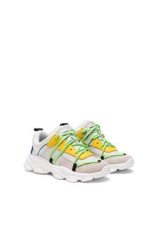 Diesel White & Yellow Serendipity Trainers Diesel White & Yellow Serendipity Trainers