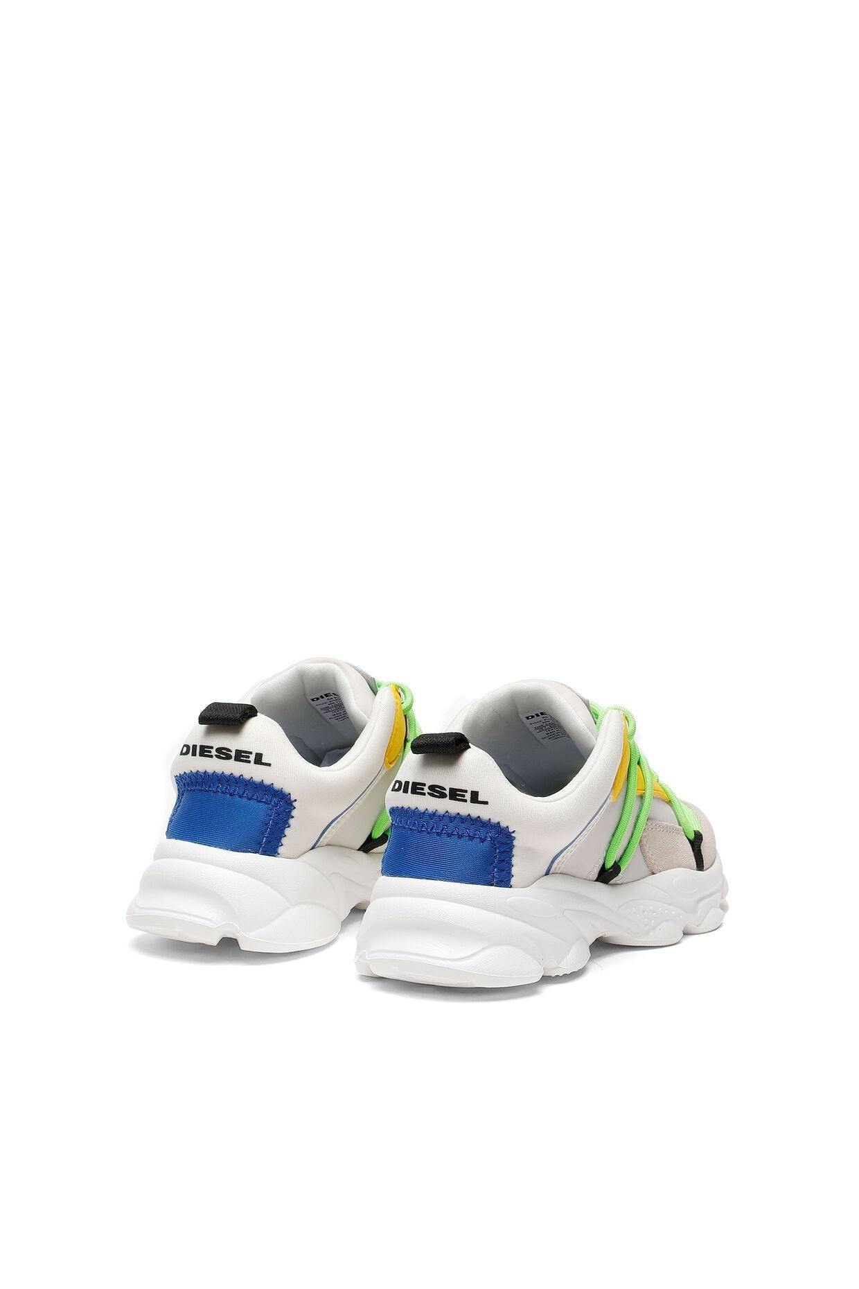 Diesel White & Yellow Serendipity Trainers Diesel White & Yellow Serendipity Trainers