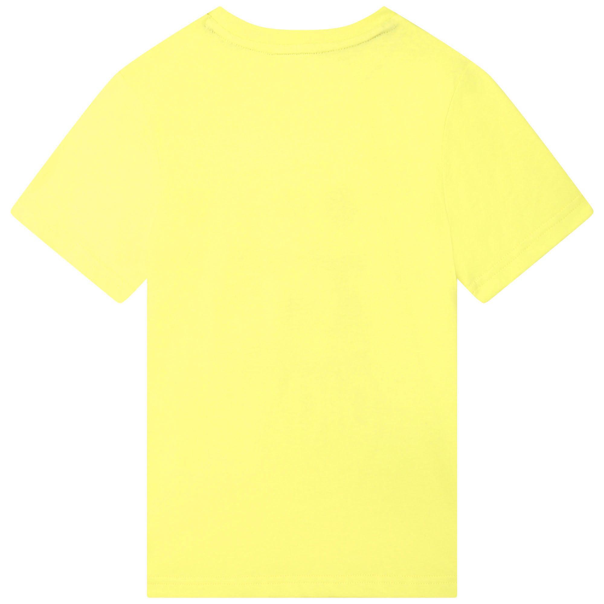 DKNY Boys Yellow NY69 Cotton T-shirt DKNY Boys Yellow NY69 Cotton T-shirt