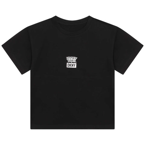 DKNY Unisex Black Cotton Looney Tunes T-Shirt DKNY Unisex Black Cotton Looney Tunes T-Shirt