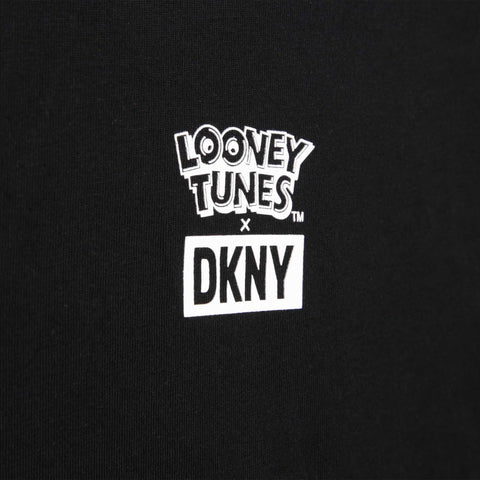 DKNY Unisex Black Cotton Looney Tunes T-Shirt DKNY Unisex Black Cotton Looney Tunes T-Shirt