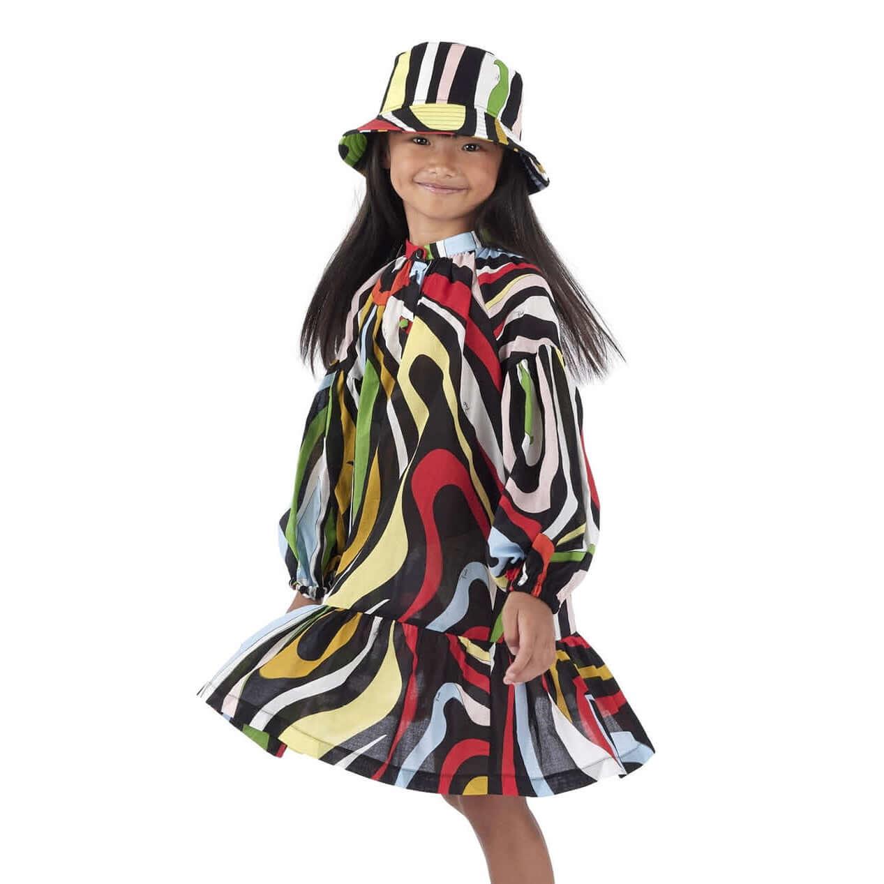 Emilio Pucci Girls Black Multi Dress Emilio Pucci Girls Black Multi Dress
