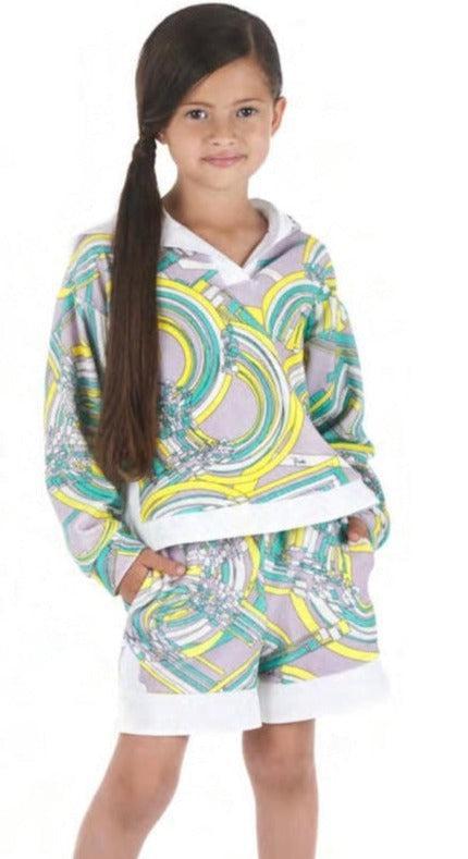 Emilio Pucci Girls Esploso Print Hoodie Emilio Pucci Girls Esploso Print Hoodie