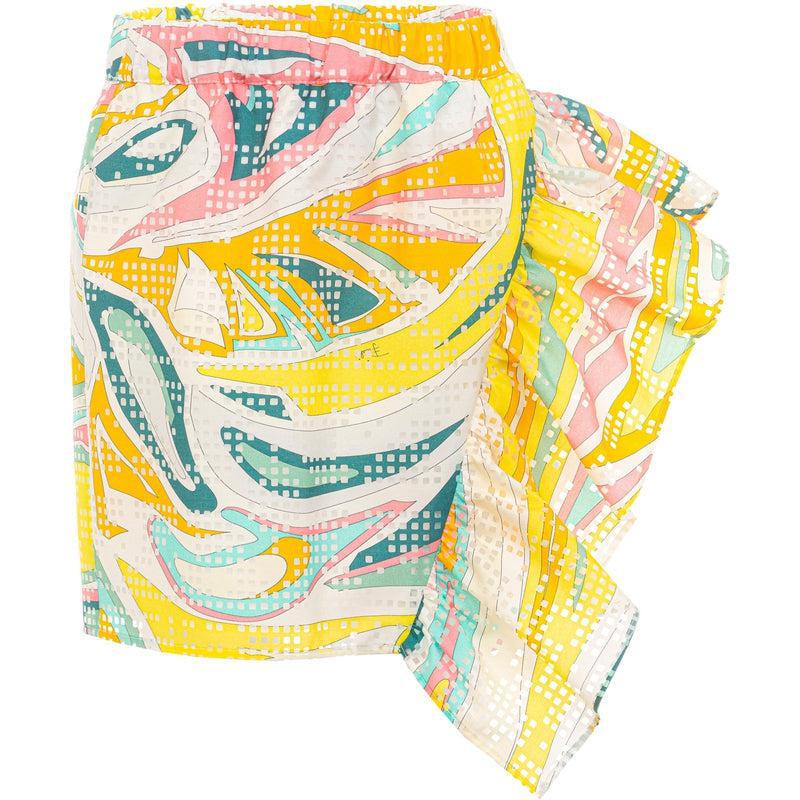 Emilio Pucci Girls Lance Print Ruffle Skirt Emilio Pucci Girls Lance Print Ruffle Skirt