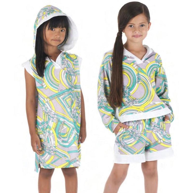 Emilio Pucci Girls Lilac Esploso Print Shorts Emilio Pucci Girls Lilac Esploso Print Shorts