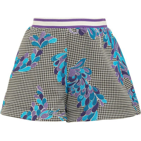 Emilio Pucci Girls Lilly Dogstooth Shorts Emilio Pucci Girls Lilly Dogstooth Shorts