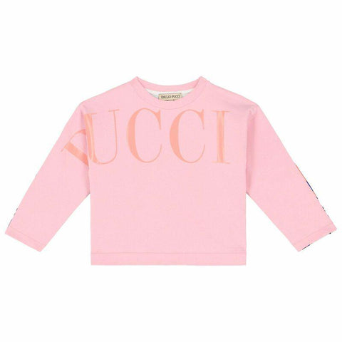 Emilio Pucci Girls Pink Logo Sweatshirt Set Emilio Pucci Girls Pink Logo Sweatshirt Set
