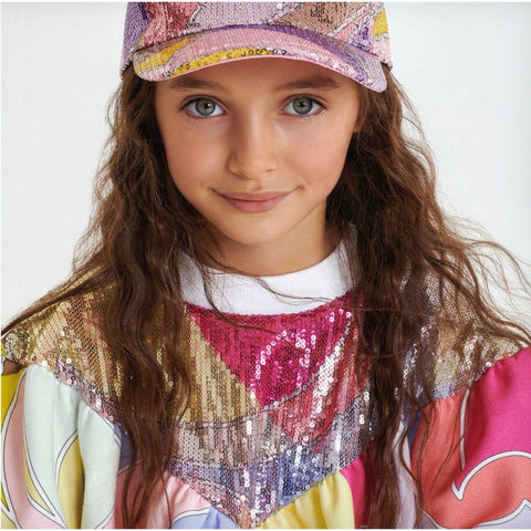 Emilio Pucci Girls Sequin Patterned Sweatshirt Emilio Pucci Girls Sequin Patterned Sweatshirt