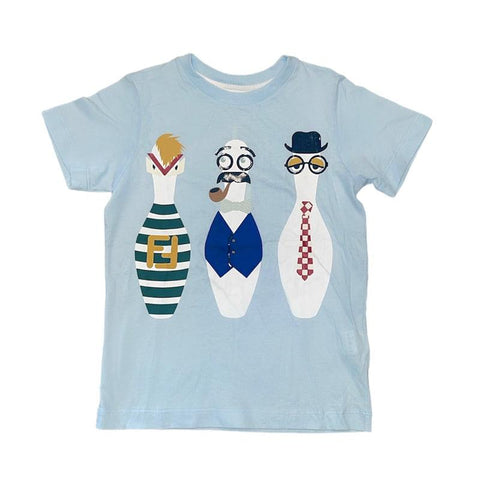 Fendi Boys Blue Pins T-shirt Fendi Boys Blue Pins T-shirt