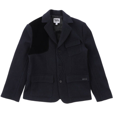 Karl Lagerfeld Boys Black Wool Coat Karl Lagerfeld Boys Black Wool Coat