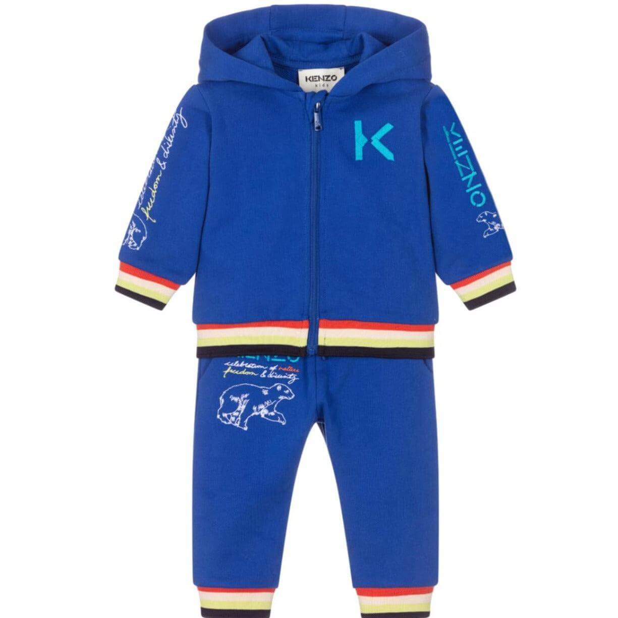 Kenzo Kids Baby Boys Blue Tracksuit Kenzo Kids Baby Boys Blue Tracksuit