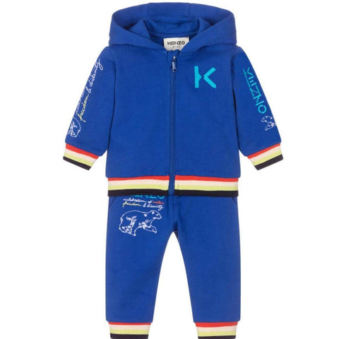 Kenzo Kids Baby Boys Blue Tracksuit Kenzo Kids Baby Boys Blue Tracksuit