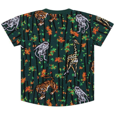 Kenzo Kids Baby Boys Green Cotton Bamboo Tiger T-Shirt Kenzo Kids Baby Boys Green Cotton Bamboo Tiger T-Shirt
