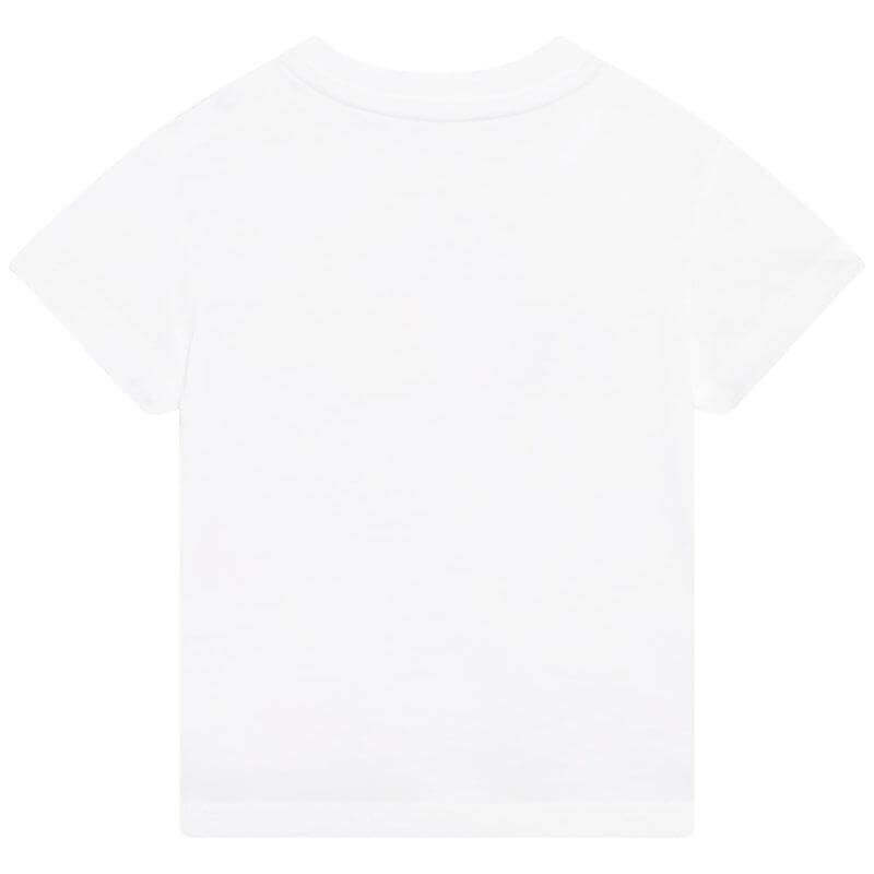 Kenzo Kids Baby Boys White Cotton logo T-Shirt Kenzo Kids Baby Boys White Cotton logo T-Shirt