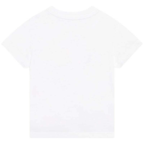 Kenzo Kids Baby Boys White Cotton logo T-Shirt Kenzo Kids Baby Boys White Cotton logo T-Shirt