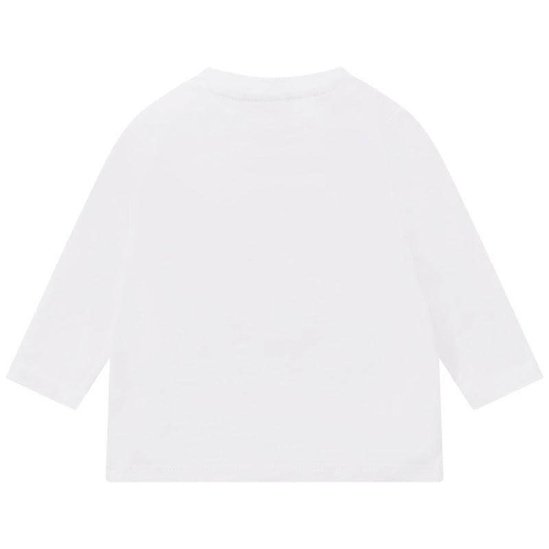 Kenzo Kids Baby Boys White Multi Coloured Logo T-Shirt Kenzo Kids Baby Boys White Multi Coloured Logo T-Shirt