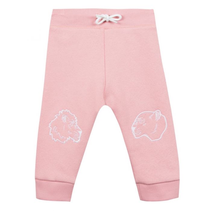 Kenzo Kids Baby Girls Pink Twin Tiger Joggers Kenzo Kids Baby Girls Pink Twin Tiger Joggers