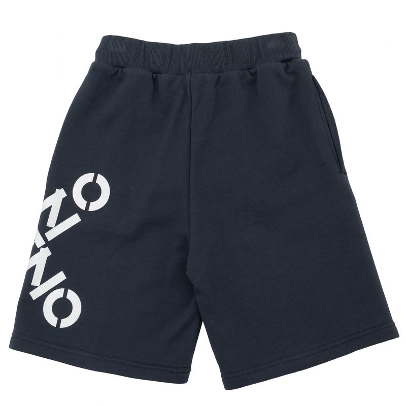 Kenzo Kids Boys Charcoal Grey Cross Bermuda Shorts Kenzo Kids Boys Charcoal Grey Cross Bermuda Shorts