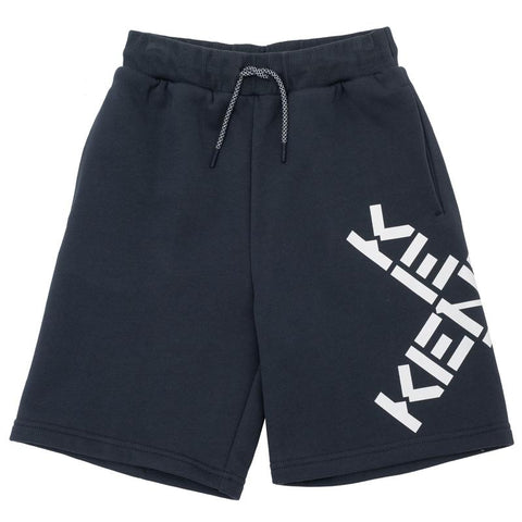 Kenzo Kids Boys Charcoal Grey Cross Bermuda Shorts Kenzo Kids Boys Charcoal Grey Cross Bermuda Shorts