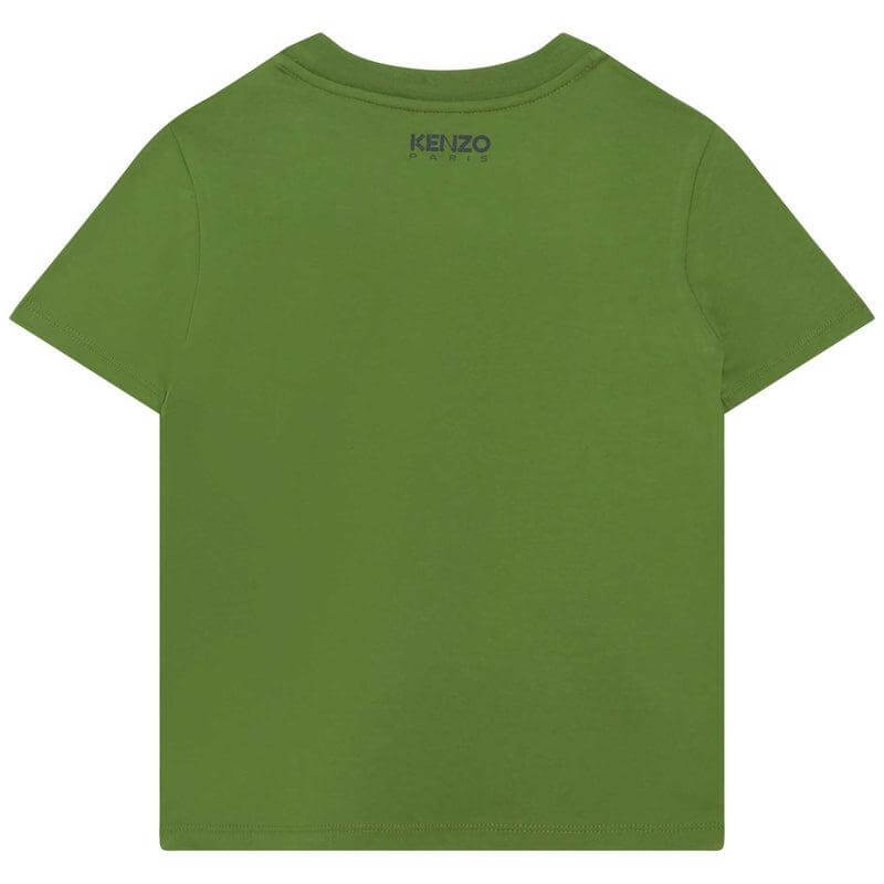 Kenzo Kids Boys Green Flower T-shirt Kenzo Kids Boys Green Flower T-shirt