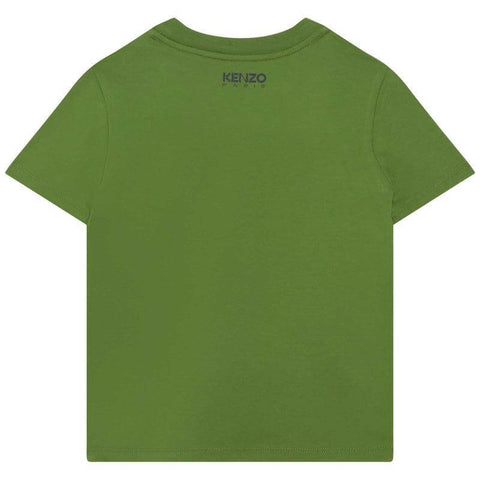 Kenzo Kids Boys Green Flower T-shirt Kenzo Kids Boys Green Flower T-shirt