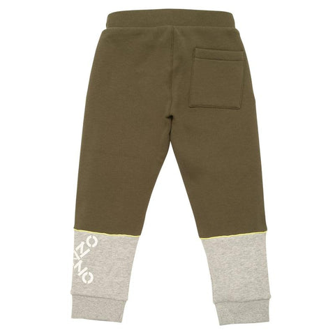 Kenzo Kids Boys Khaki Joggers Kenzo Kids Boys Khaki Joggers