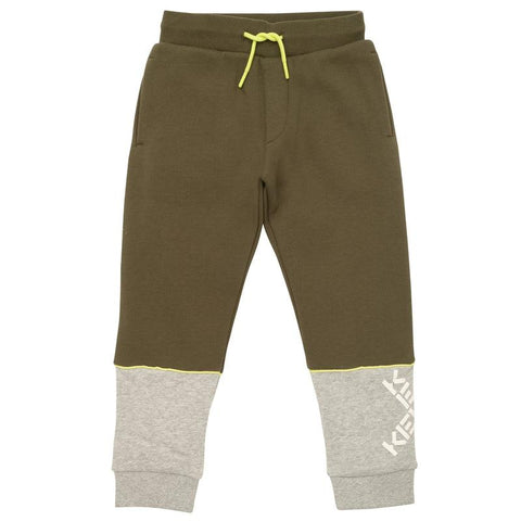 Kenzo Kids Boys Khaki Joggers Kenzo Kids Boys Khaki Joggers