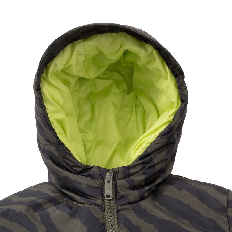 Kenzo Kids Boys Khaki Tiger Print Puffer Coat Kenzo Kids Boys Khaki Tiger Print Puffer Coat