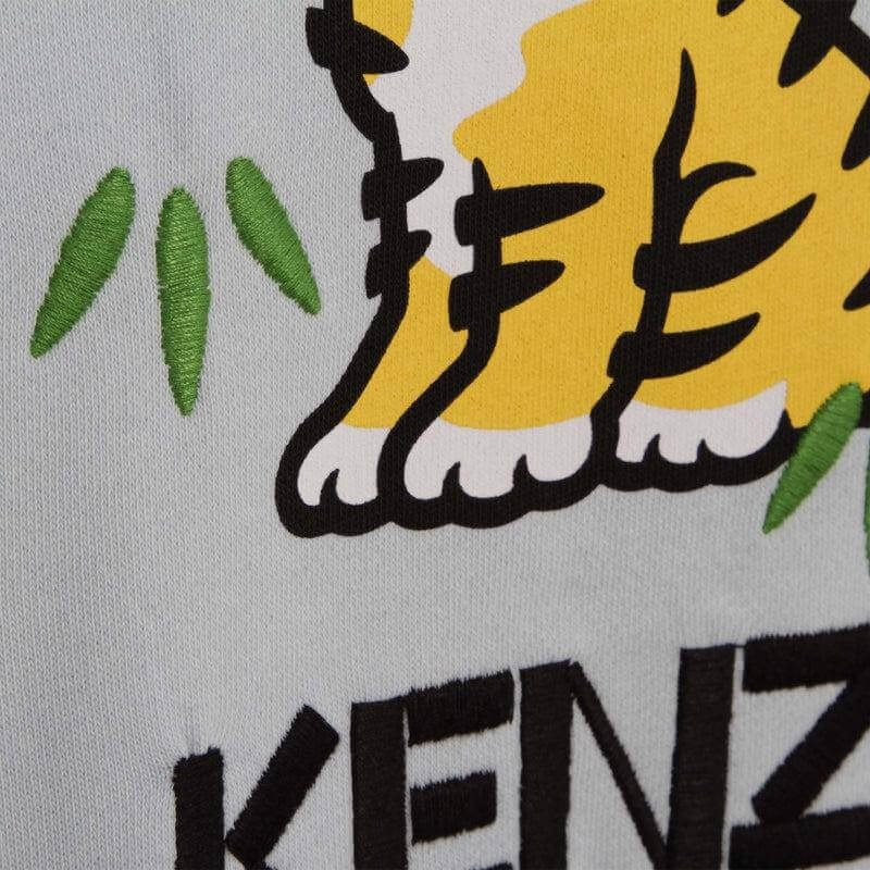 Kenzo Kids Boys Pale Blue Cotton KOTORA Hoodie Kenzo Kids Boys Pale Blue Cotton KOTORA Hoodie