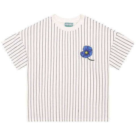 Kenzo Kids Boys Stripe Flower T-Shirt Kenzo Kids Boys Stripe Flower T-Shirt