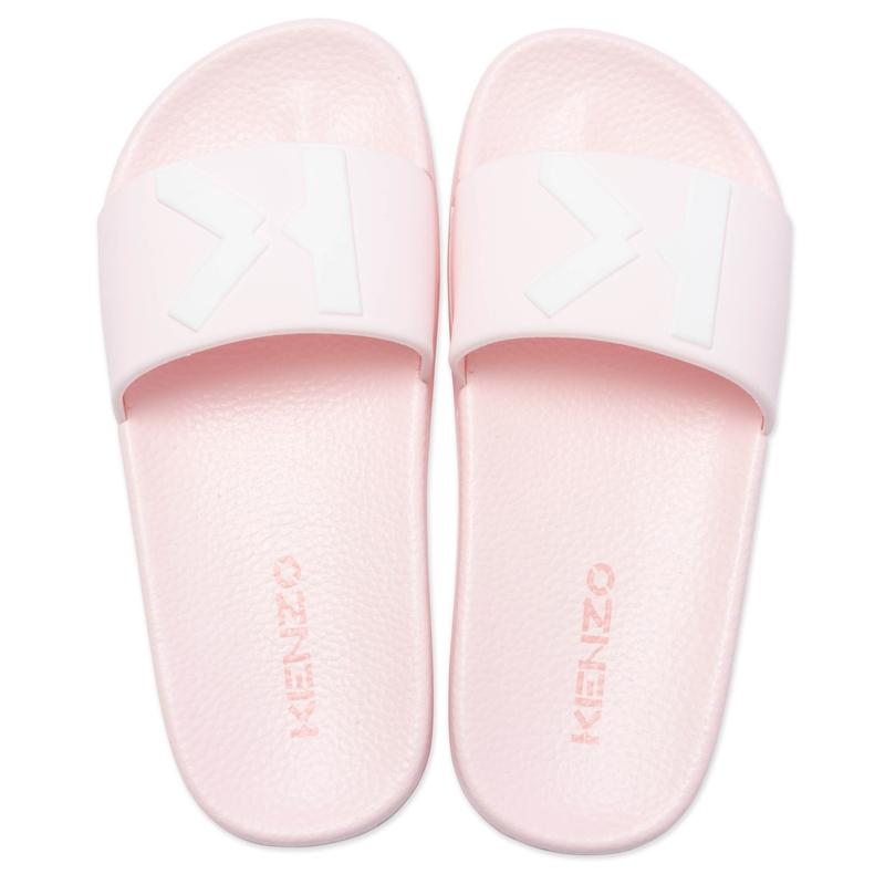 Kenzo Kids Girls Pink Kenzo Sliders Kenzo Kids Girls Pink Kenzo Sliders