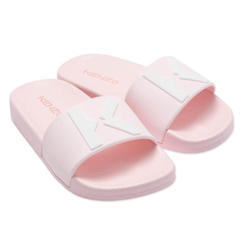 Kenzo Kids Girls Pink Kenzo Sliders Kenzo Kids Girls Pink Kenzo Sliders