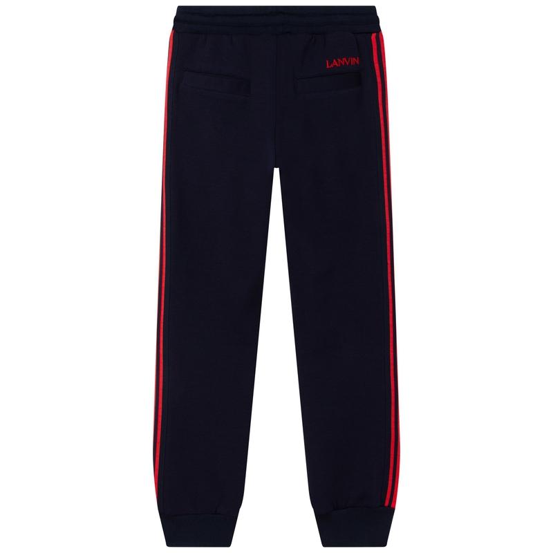 Lanvin Boys Black / Red Jogging Bottoms Lanvin Boys Black / Red Jogging Bottoms