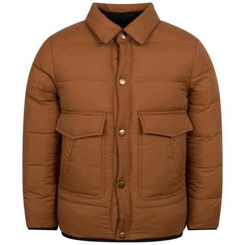Lanvin Boys Brown Reversible Puffer Jacket Lanvin Boys Brown Reversible Puffer Jacket