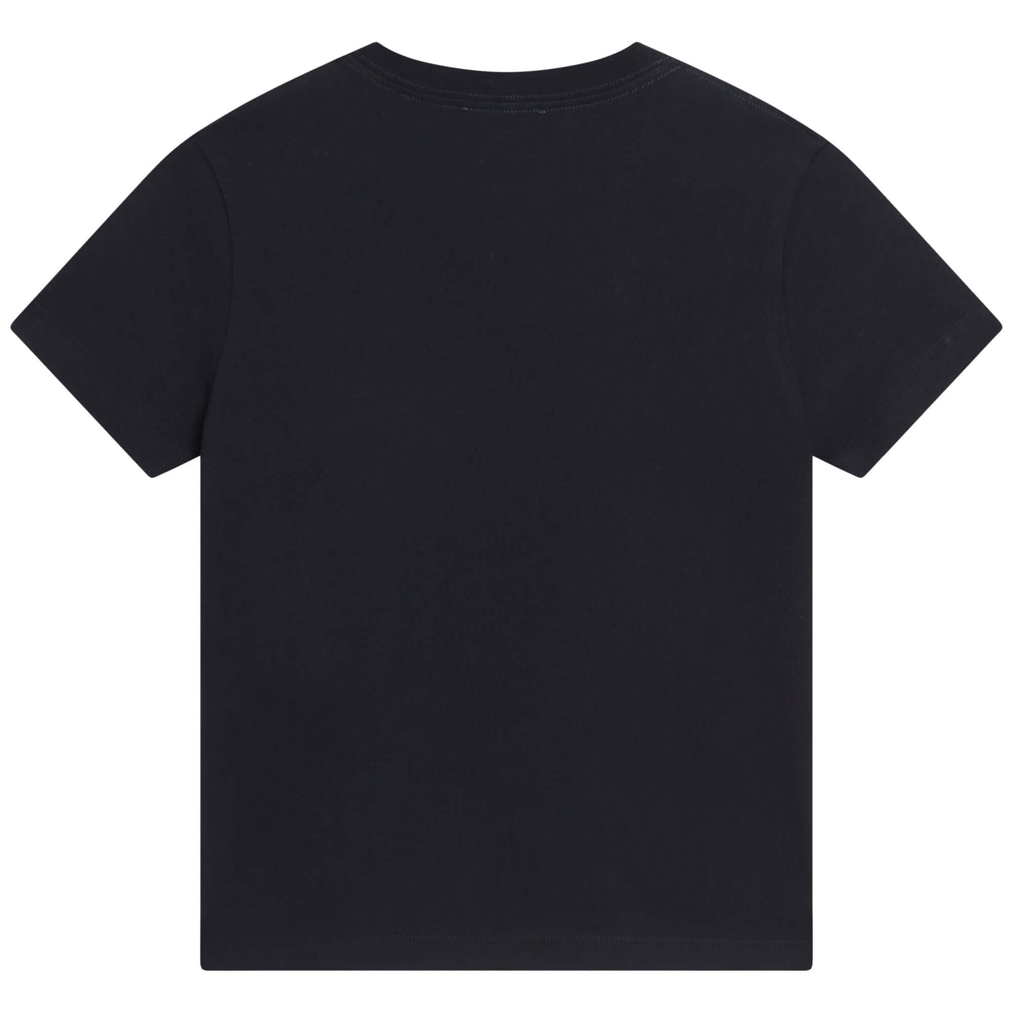 Lanvin Boys Navy & Yellow Logo T-Shirt Lanvin Boys Navy & Yellow Logo T-Shirt