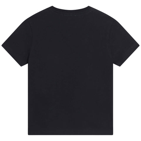 Lanvin Boys Navy & Yellow Logo T-Shirt Lanvin Boys Navy & Yellow Logo T-Shirt