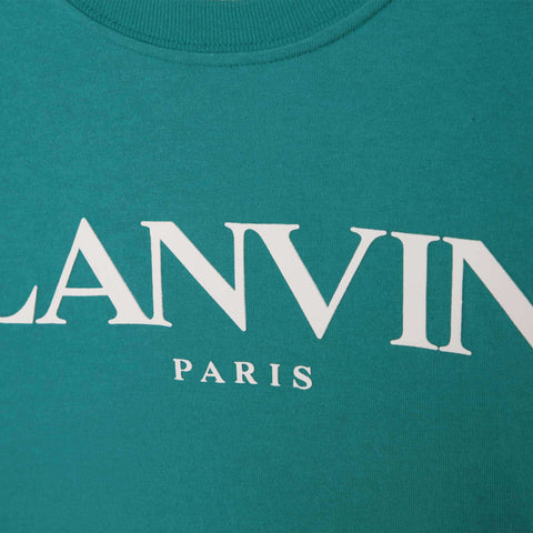 Lanvin Boys Turquoise Logo T-shirt Lanvin Boys Turquoise Logo T-shirt