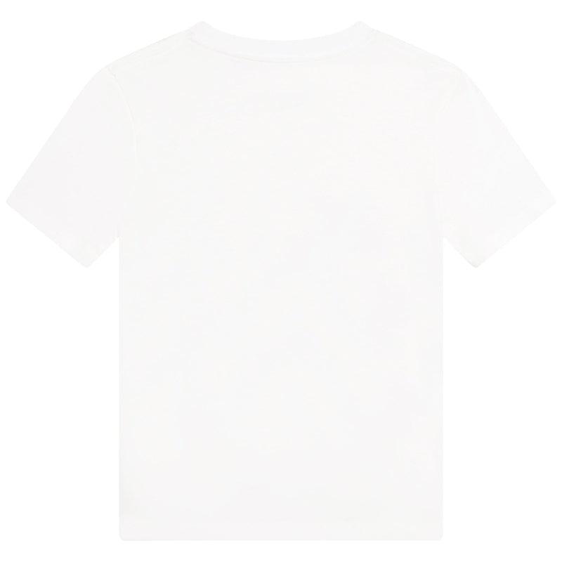 Lanvin Boys White 3D Logo Short Sleeve T-Shirt Lanvin Boys White 3D Logo Short Sleeve T-Shirt