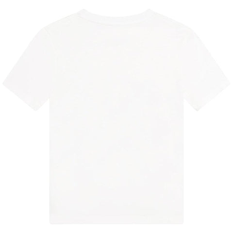 Lanvin Boys White 3D Logo Short Sleeve T-Shirt Lanvin Boys White 3D Logo Short Sleeve T-Shirt