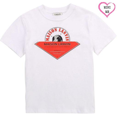Lanvin Boys White T-shirt Lanvin Boys White T-shirt