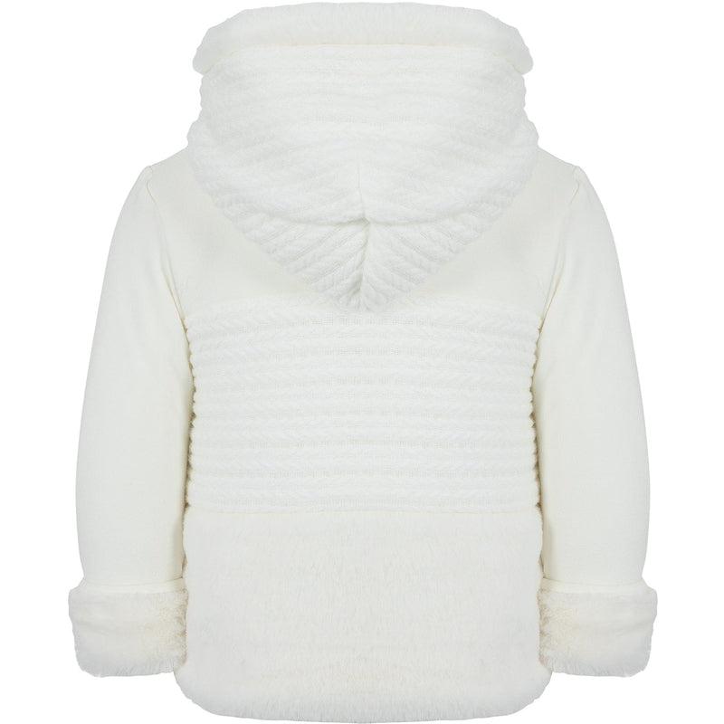 Lapin House Girls White Hooded Jacket Lapin House Girls White Hooded Jacket