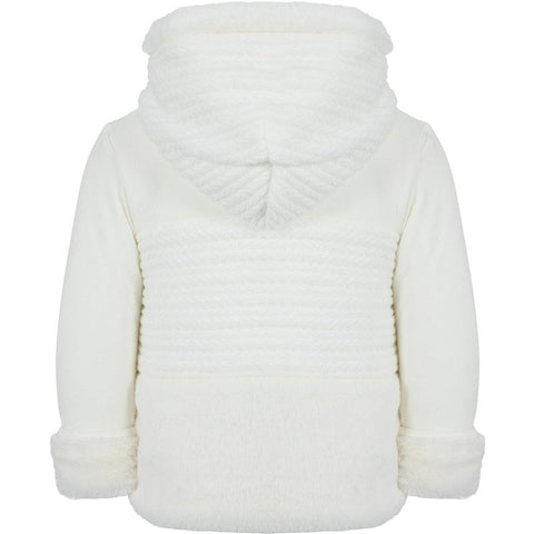 Lapin House Girls White Hooded Jacket Lapin House Girls White Hooded Jacket