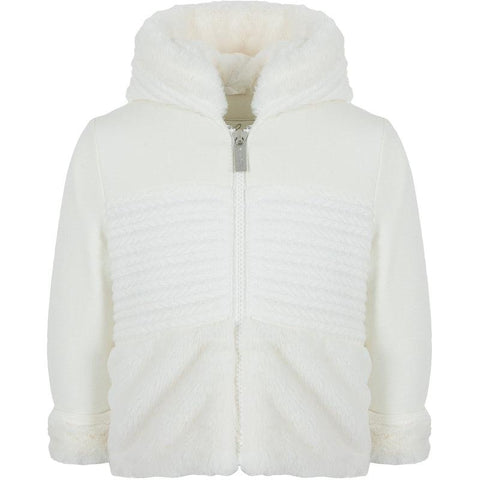 Lapin House Girls White Hooded Jacket Lapin House Girls White Hooded Jacket
