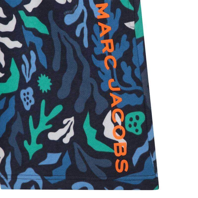 Marc Jacobs Boys Blue Algas Print Shorts Marc Jacobs Boys Blue Algas Print Shorts