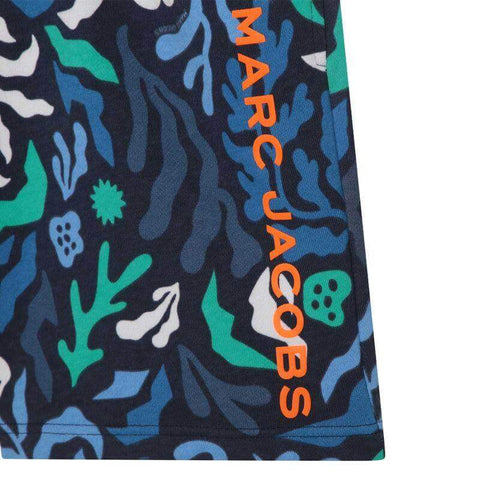 Marc Jacobs Boys Blue Algas Print Shorts Marc Jacobs Boys Blue Algas Print Shorts