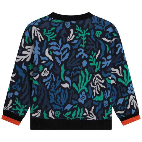 Marc Jacobs Boys Blue Algas Print Sweatshirt Marc Jacobs Boys Blue Algas Print Sweatshirt