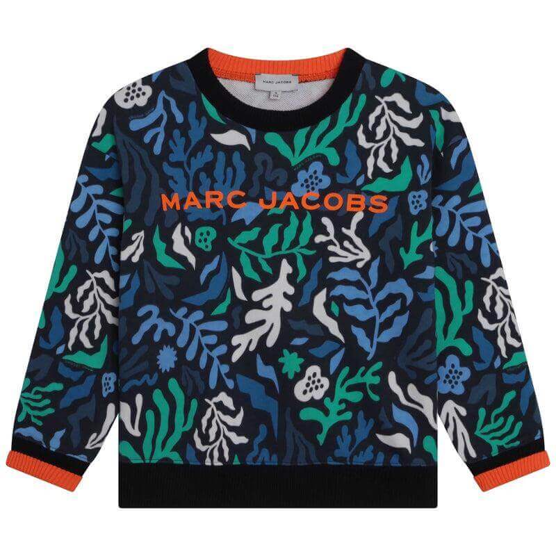 Marc Jacobs Boys Blue Algas Print Sweatshirt Marc Jacobs Boys Blue Algas Print Sweatshirt