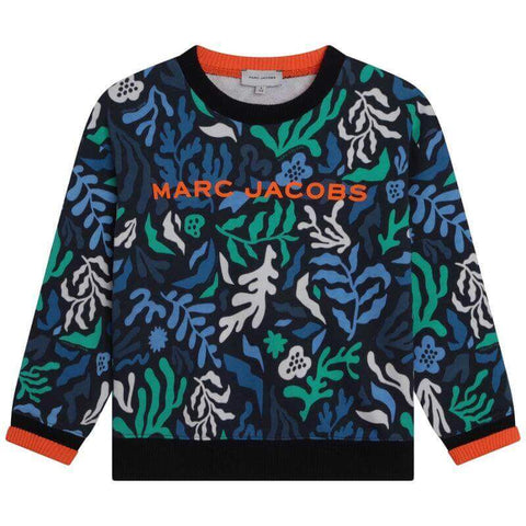 Marc Jacobs Boys Blue Algas Print Sweatshirt Marc Jacobs Boys Blue Algas Print Sweatshirt