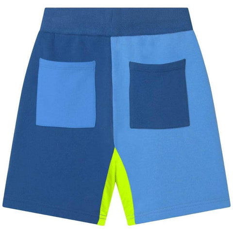 Marc Jacobs Boys Blue Colour Block Shorts Marc Jacobs Boys Blue Colour Block Shorts