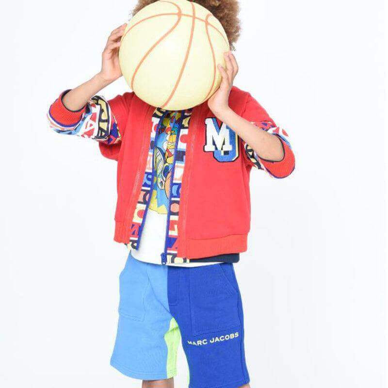 Marc Jacobs Boys Blue Colour Block Shorts Marc Jacobs Boys Blue Colour Block Shorts
